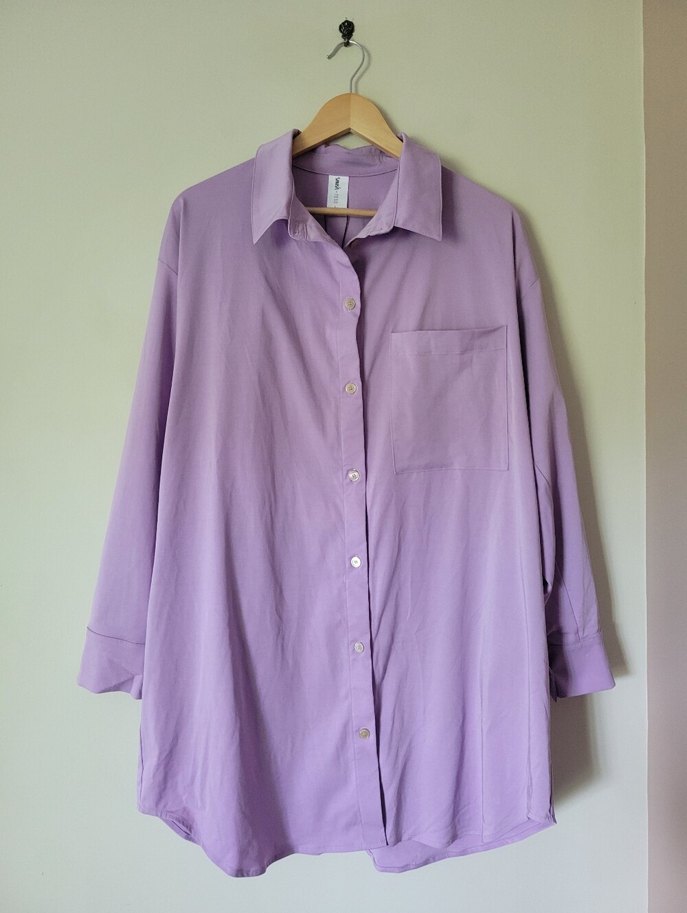 NWT Smash + Tess Diversion Oversized Tencel Long Sleeve Shirt Dress Size Large - Picture 2 of 7